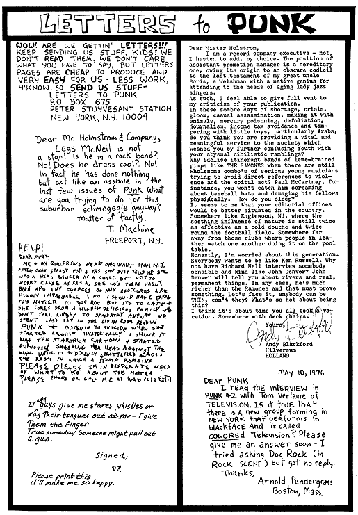 Letters to Punk